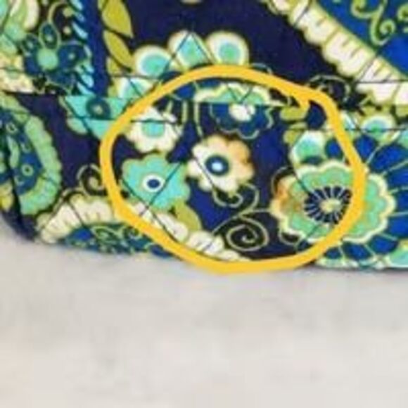 Vera Bradley tote bag in the "Rhythm and Blues" pattern retired READ - Picture 11 of 11